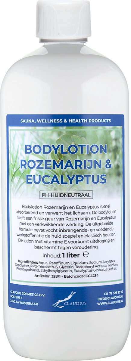 Goedkoopste Bodylotion Rozemarijn & Eucalyptus 1 Liter