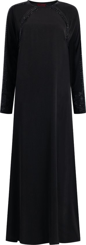 Abaya Dubai Zwart/Zwart maat L - Islamitische kleding/producten -  Abaya/Kaftan/Abaya... | bol
