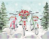 Kerst Wenskaart met envelop – Dashing Through Snow – 10 stuks