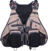 Kylebooker Fly Fishing Backpack Vest Kaki - Pour Femme & Homme - Taille Ajustable - Universel - La pêche - Pêche - Body Warmer