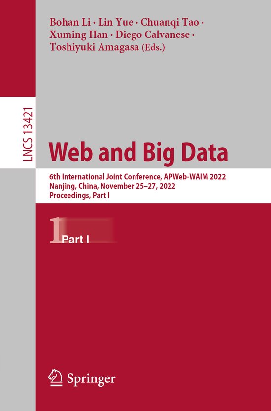 Lecture Notes in Computer Science13421- Web and Big Data - cover
