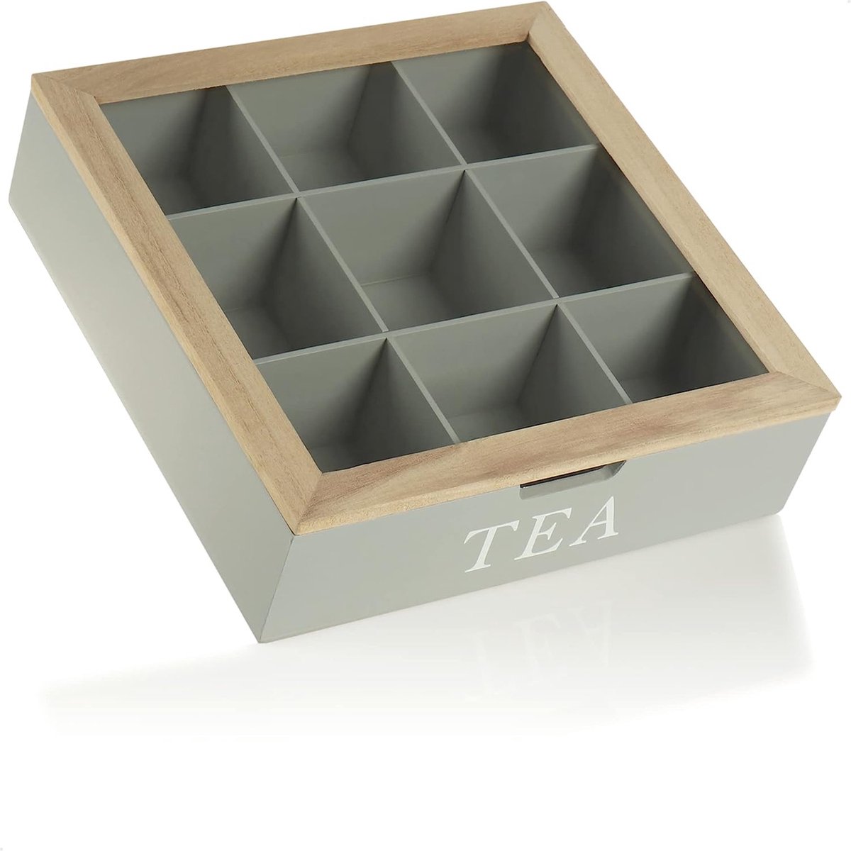 Boîte à Thé Rotative En Métal QWORK - 8 Compartiments Pour 96 Sachets - Gain De Place, Design élégant - 4