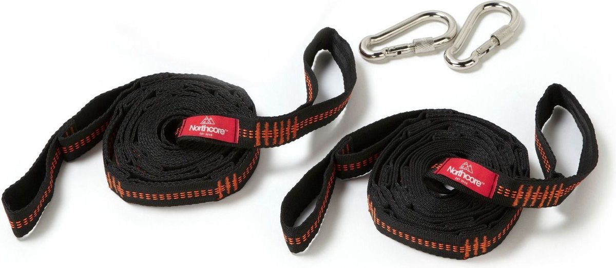 2025 Northcore Hangmat Daisy Chain Webbing Tree Straps - Zwar