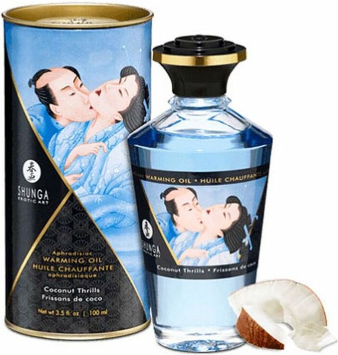 Goedkoopste Shunga - Verwarmende Olie - Om Van Het Lichaam Te Likken - Coconut Thrills