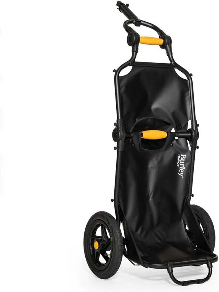 Burley Travoy Fietskar – Fietsaanhanger – Boodschappen – Inklapbaar – Opvouwbaar – Zwart