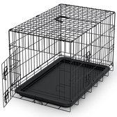 Avalo Dog Bench XXL - Bench Pour Chiens - Cage Pliable - 2 Portes - 122x74x80 CM