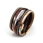 Bracelet Sorprese - Ibiza - bracelet femme - cuir - bracelet wrap - cadeau - Modèle I