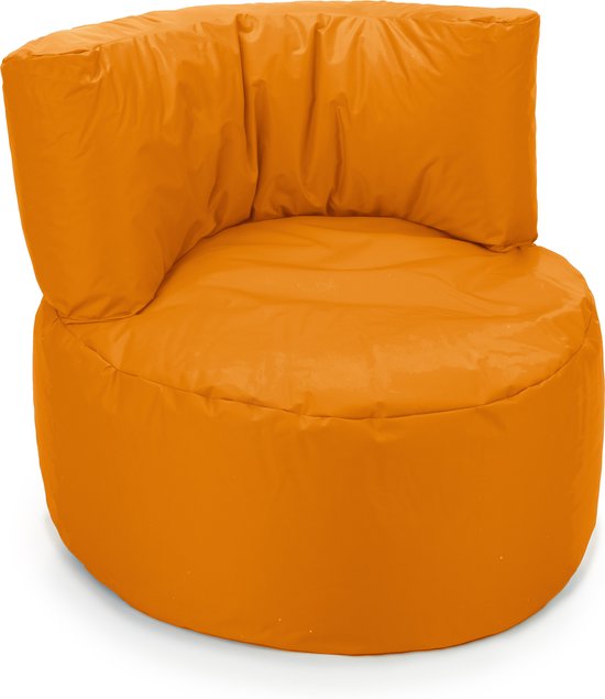 Drop & Sit Zitzak Stoel Junior - Zitzak Kind Oranje - 70 x 50 cm - Nylon - Kinderstoel met Vulling voor Binnen