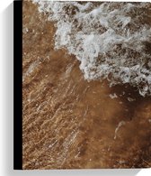 Canvas - Water - Zand - Zee - 30x40 cm Foto op Canvas Schilderij (Wanddecoratie op Canvas)