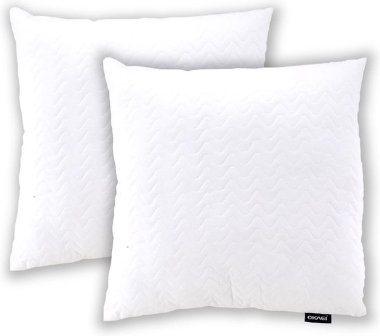 LILENO HOME Hoofdkussen, 45 x 45 cm, set van 6, als kussenvulling, bed