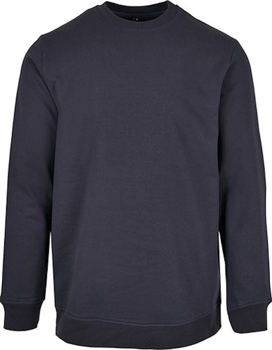 Basic Crewneck Sweater met ronde hals Navy - 4XL