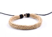 Bracelet Sorprese - Vintage - bracelet homme - textile tressé - jute - ajustable - cadeau - Modèle M