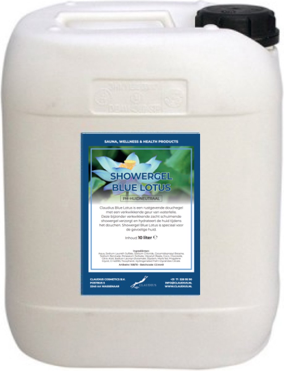 Goedkoopste Claudius Douchegel Blue Lotus 10 liter - Showergel