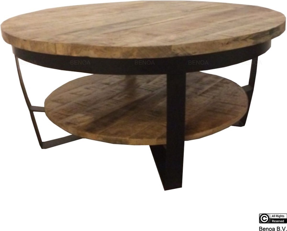 Salontafel Paras rond mangohout 65 cm