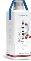 Nutriversum | L-Carnitinine in vloeibare vorm | Zure kers | 20 porties | Zero suiker | Hoge dosis L-Carnitine aminozuur | Vetvrij | Voor dagelijks gebruik | Nutriworld