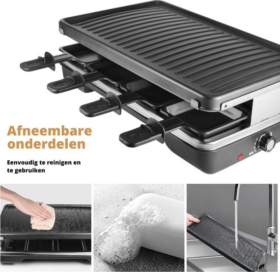 Electrische bbq - barbecue - 1200W - 2 delig van Merkloos — afbeelding 3