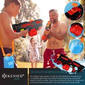 KESSER® Elektrisch Waterpistool met Batterij Spuitpistool 1000 ml + 600 ml Extra Tank Groot Waterspuitpistool voor Kinderen en Volwassenen, Watergun Zeer Krachtig 8m Bereik, Buitenspeelgoed - Zwart / Rood
