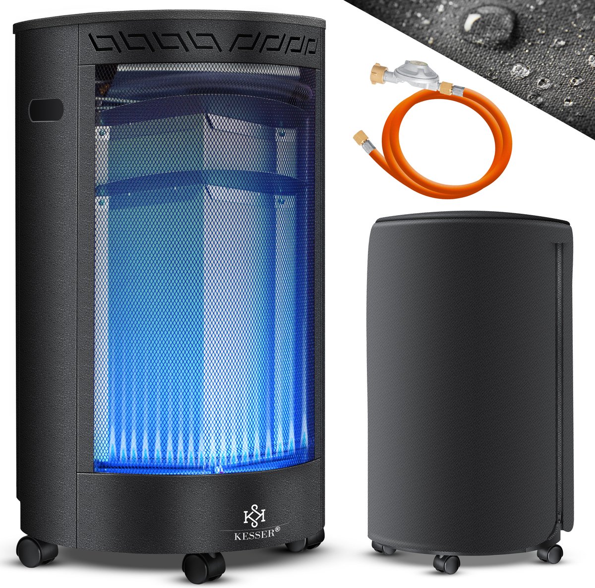 Bol.com KESSER® Gasheizer 4200 Watt - Infrarot Keramik met Gasdrukregler aanbieding