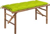 vidaXL-Tuinbank-inklapbaar-met-kussen-118-cm-bamboe