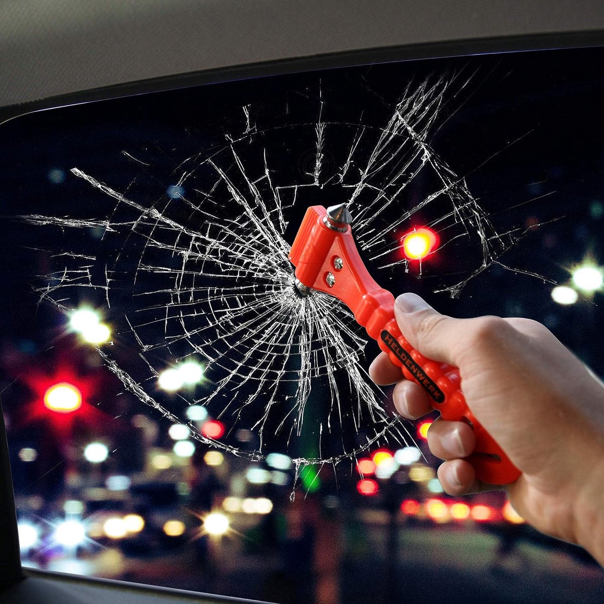 Brise Vitre 2 En 1 Brise-Vitre Urgence 2 En 1 URAQT - Marteau De Secours Avec Coupe-Ceinture - Pour Voiture, Bus, Véhicules Self Defense