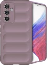 iMoshion Hoesje Geschikt voor Samsung Galaxy A54 (5G) Hoesje Siliconen - iMoshion EasyGrip Backcover - Paars