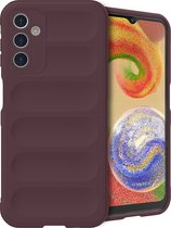 iMoshion Hoesje Geschikt voor Samsung Galaxy A14 (5G) / A14 (4G) Hoesje Siliconen - iMoshion EasyGrip Backcover - Aubergine