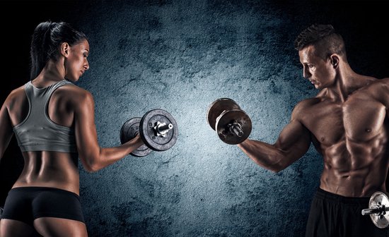 Papier peint photo peint - Gym energy, impression premium, y compris la colle à papier peint