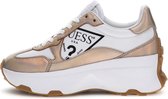 Guess Calebb5 Dames Sneakers Laag - White Orange - Maat 36