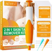 Aliver 2 in 1 Steelwratjes Verwijderen - 40 stuks - Groot en Klein - 2-8mm - Skin Tags Verwijderen - Steelwratten Verwijderaar - Skin Tag - Fibromen - Skin Tag Removal Kit - Skin Tags Remover