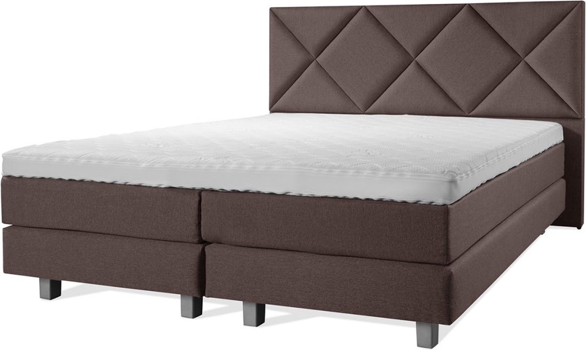 Boxspring Luxe 160x200 Ruiten Bruin