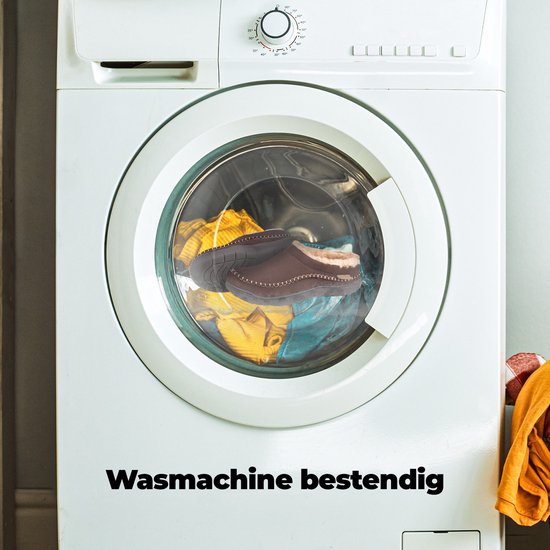 Pantoufles femmes Homme - Pantoufles - Mocassins - Tan - Antidérapants - Taille 46/47 - Comfeet