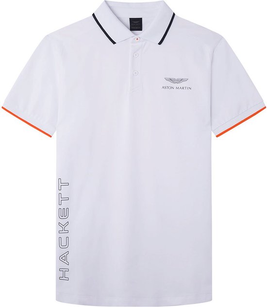 Hackett Amr Speedmaster Polo Met Korte Mouwen Wit 2XL Man