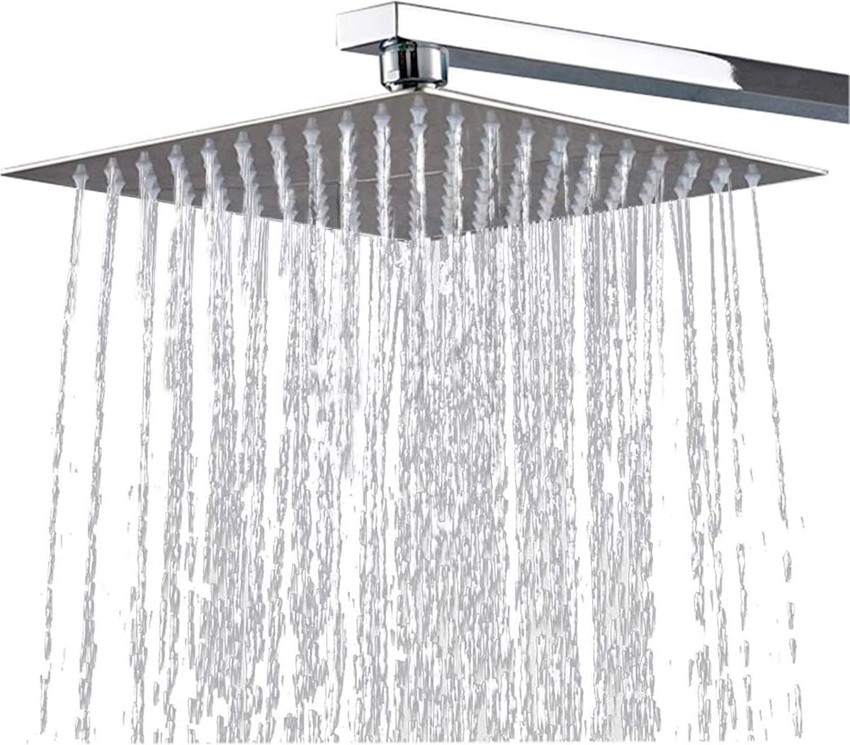 Pommeau De Douche Pluie Carré 50x50cm Acier Inoxydable - Tête De Douche Moderne Salle De Bain