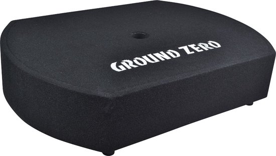 GroundZero GZCS 10 SUB - Autosubwoofer - Actieve Subwoofer voor in het reservewiel - 300 watt - Zwart