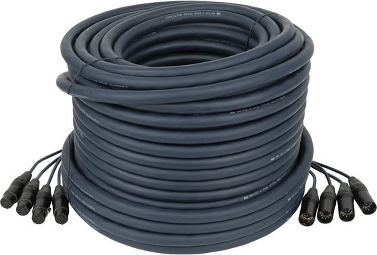 DAP Neutrik DMX Multi 5-Pin 50m multikabel 4-voudig