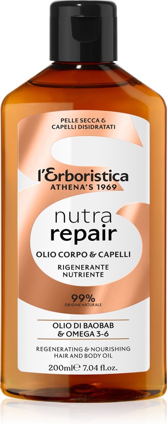 L'Erboristica Nutra Repair - Lichaamsolie - Baobab - Omega 3-6 - 200ml