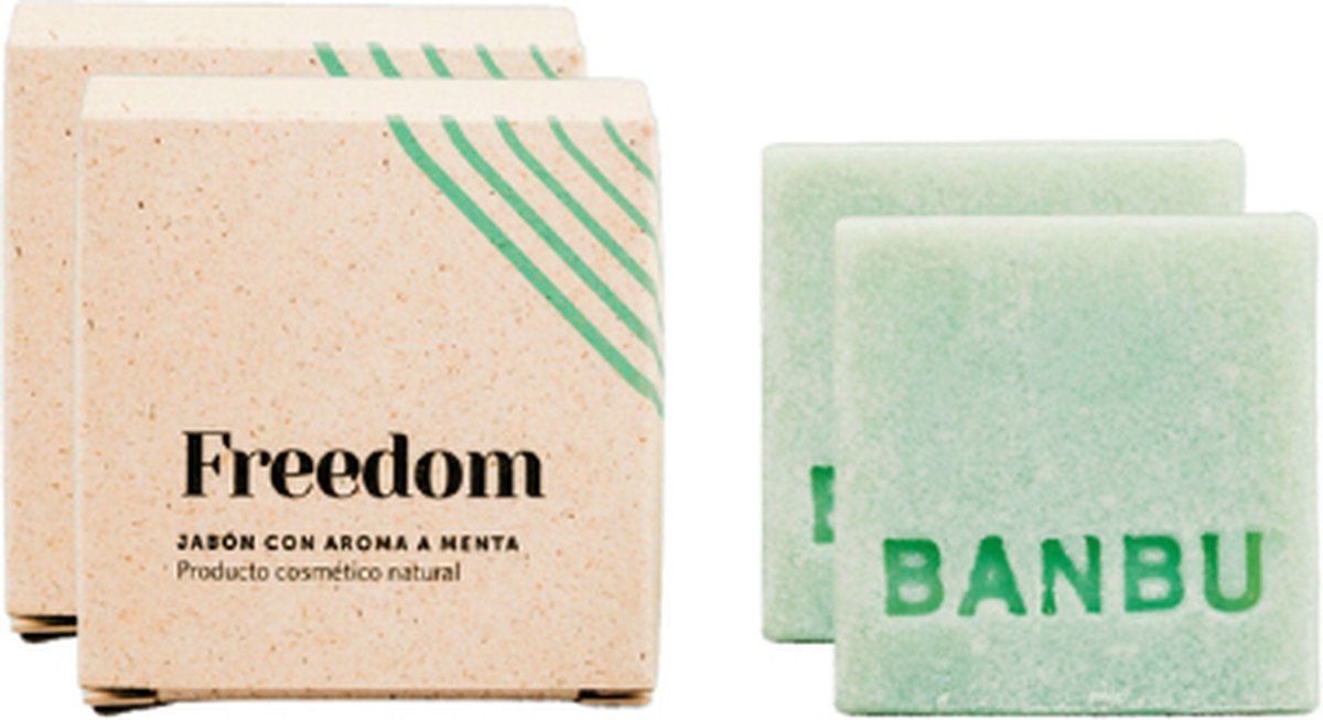 Banbu Soap bar - Douchemiddel - Freedom - 2 x 100 gr - Zero Waste