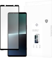 Cazy Full Cover Glass Screen Protector geschikt voor Sony Xperia 1 V - Zwart