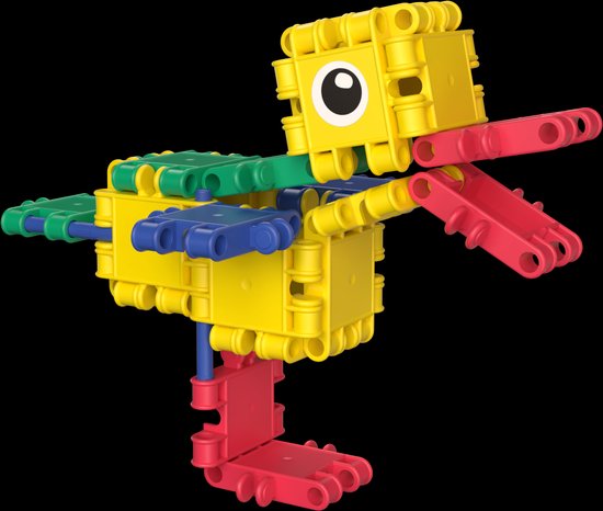 Clics 5 in 1 bouwblokken box– DUURZAAM SPEELGOED gemaakt van GERECYCLEERDE kunststof- bouwset 5 in 1 - speelgoed 4,5,6,7,8 jaar jongens en meisjes- educatief speelgoed- Montessori speelgoed- constructie speelgoed