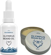 Olympus Huile de barbe Oil & Balm Bundle - Ensemble de Soin de la barbe de barbe - Huile de barbe et baume à barbe