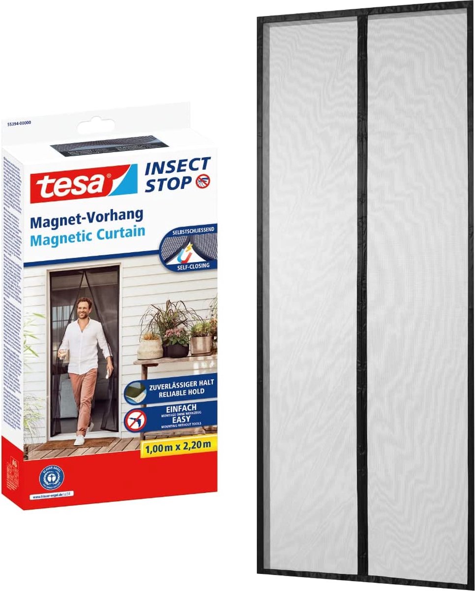 Zelfsluitend Magnetisch Gordijn - Insectenwerend Gordijn met Magneten - Eenvoudige Installatie - 2.1 m x 0.90 m