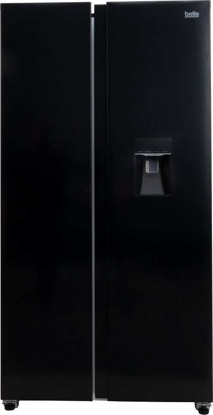 Koelkast: Bella BSBS-455.1WBE - Amerikaanse koelkast - Waterdispenser - Display - No Frost - 439 Liter - Zwart, van het merk Bella