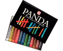 Talens Panda oliepastels set | 12 kleuren