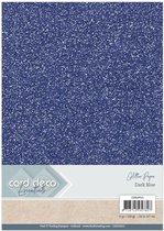 Card Deco Essentials Glitter Paper Dark Blue