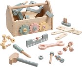 howa Houten speelgoed gereedschapskist met 45 stuks accessoires voor kinderen 4907