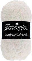 Scheepjes Sweetheart Soft Brush 100g - Wit/Roze