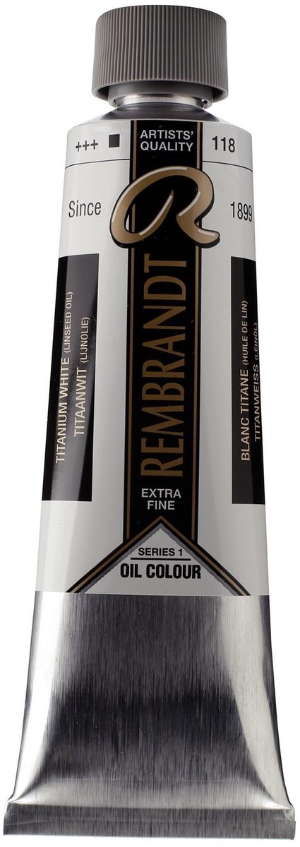 Rembrandt Olieverf Tube 150 ml Titaanwit 118 lijnolie
