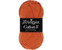Scheepjes Cotton 8 50g - 671 Oranje