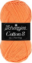 Scheepjes Cotton 8 50g - 639 Oranje