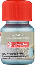Metallic Verf - 8017 Groenachtig Tin - Art Creation - 30 ml